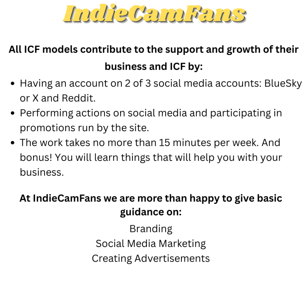 Work with IndieCamFans.com